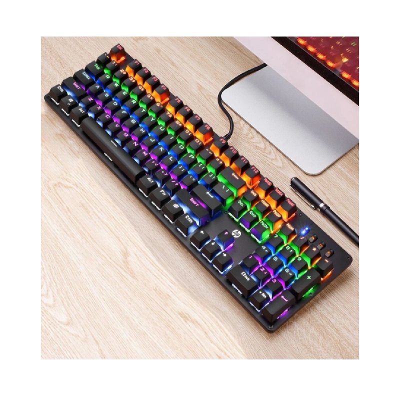 Teclado Mecanico Gamer Rgb Hp Gk Espa Ol Techbox