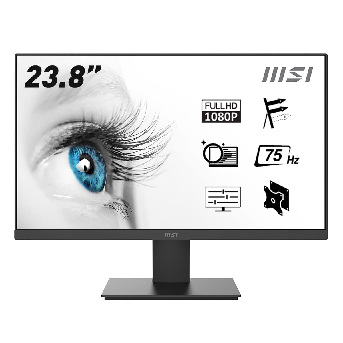 LG 27MP400-B - Monitor LG IPS (1920x1080p, 250 cd/m², 1000:1, NTSC 72%);  diag. 68,6cm; entradas: D-Sub x1, HDMI x1; diseño virtualmente sin bordes.